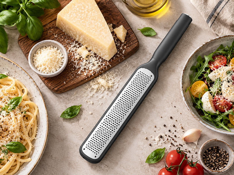 l-tools cheese grater for shredding parmesan, chocolate and other food ingredients.