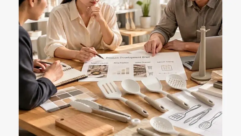 Kitchenware product team reviewing an OEM and ODM development brief.
