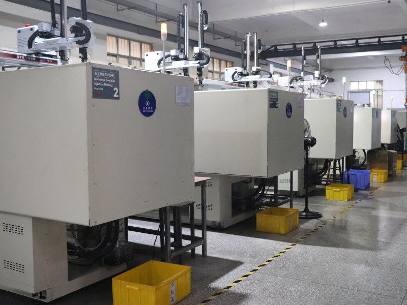 L-TOOLS industrial food production machines in a factory, demonstrating automated manufacturing processes.