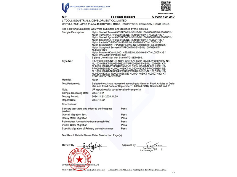 L-TOOLS verified factory quality certification papers, highlighting trust and credibility.