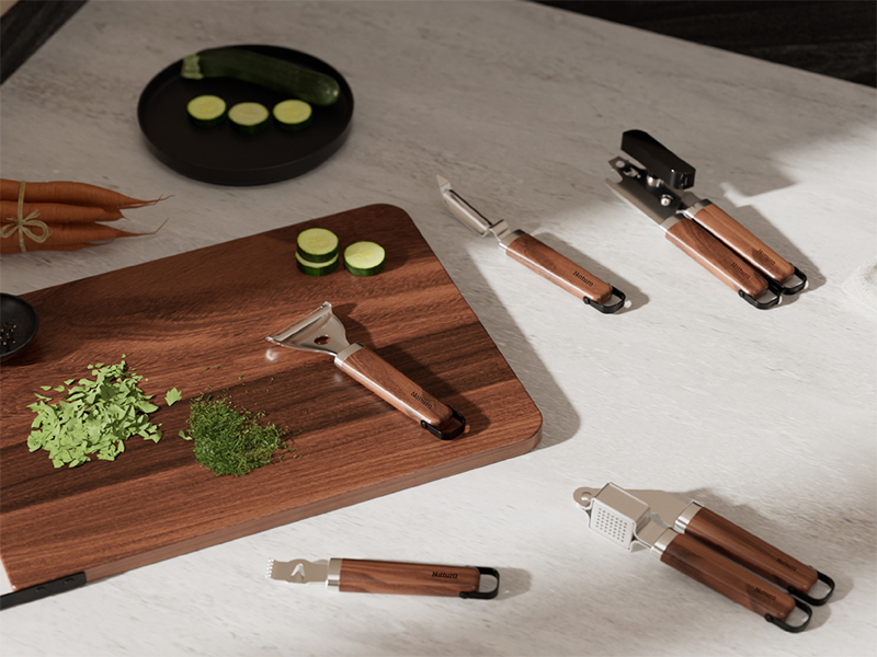 L-TOOLS kitchen tools collection including spatulas, tongs, and cooking accessories for modern kitchens.