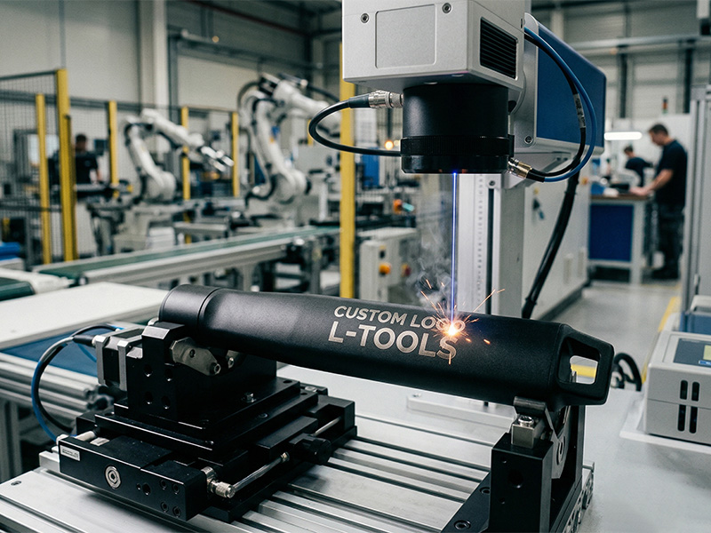 L-TOOLS industrial manufacturing machine in operation, showcasing advanced production processes.